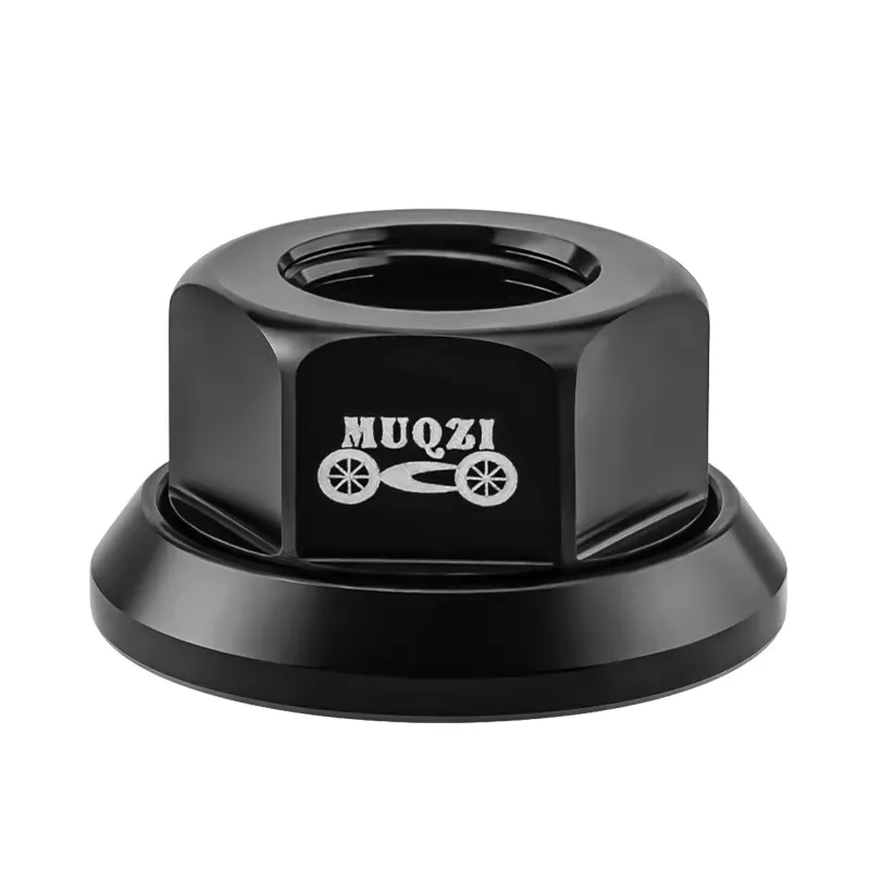 Muqzi Mountain Bicycle Hub Nut M10 Rear Axle Screw 7075 Aluminum Alloy Folding Bike Hub Nut Bolt Flange Screw