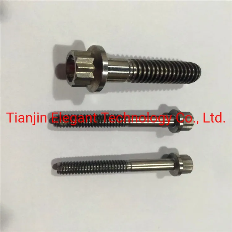 Titanium Bolts Allex Hex Bike Stem Tapered Head Screw/M3 M4 M5 M6 M8 M10 Gr2 Gr5 Torx Head Titanium Screws for Bicycle/ Premium Related Prod